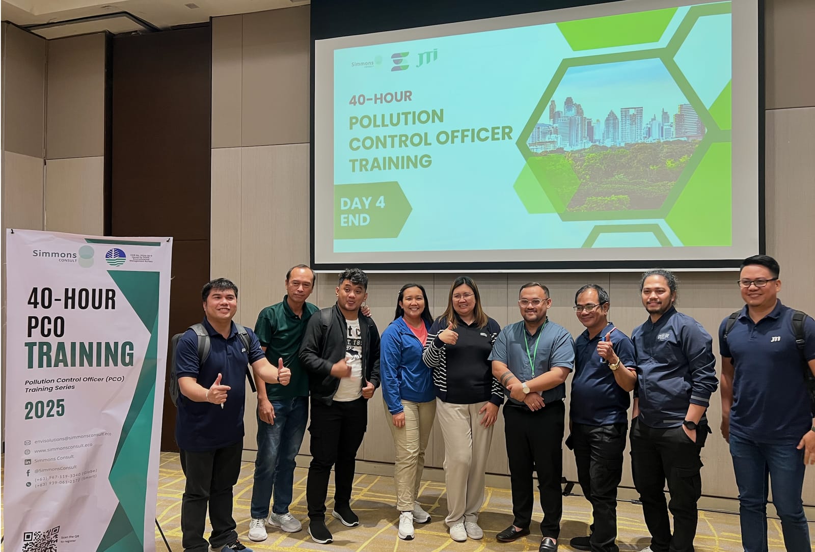 Filipino professionals in an environmental training workshop